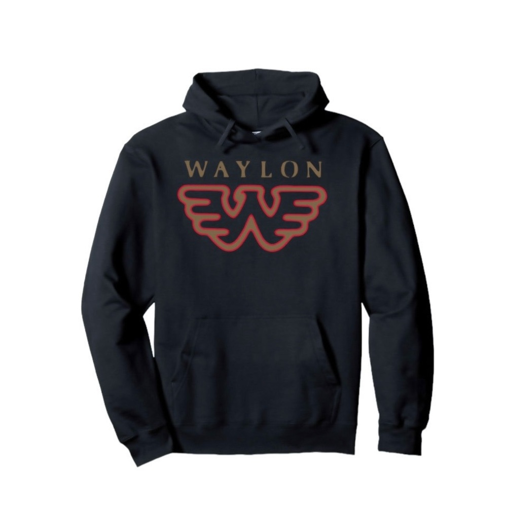 Black Hoodie with Red Logo